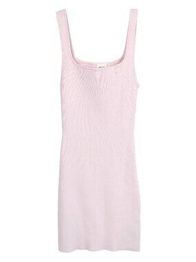 Aritiza Wilfred Free Womens Ribbed Mini Dress Light Pink XS